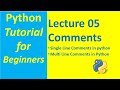 Comments in Python | Single Line and Multi Line Comments in Python