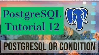 PostgreSQL Tutorial for Beginners 12 - PostgreSQL - OR condition