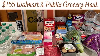 $155 00 grocery haul | Walmart and Publix Haul | January 2025 | Feeding a Small Family