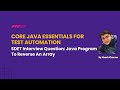 Java Program To Reverse An Array