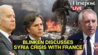 Blinken LIVE: US' Antony Blinken, France's Jean-Noel Barrot Address Media Amid Syria Crisis