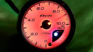 Defi Advance CR - White - Oil Pressure