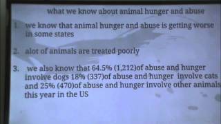 Samantha Smith Challenge 2015: Messalonskee Middle School -- Animal Hunger and Abuse