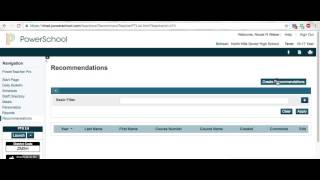 How to Make Teacher Recommendations in Powerschool