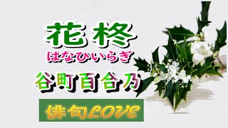 2022年11月21日「花柊（はなひいらぎ）／谷町百合乃」 俳句LOVE