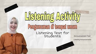 Listening Announcements in Public Places (Listening and Speaking)