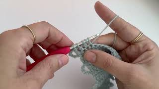 How to dc3tog - Double Crochet 3 Together - Crochet tutorials for beginners (LH)