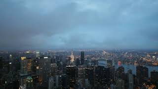 [10 Hours] Manhattan, NY Evening Time Lapse - Video \u0026 Audio [1080HD] SlowTV