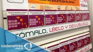 GDF relanza programa de lectura en el Metro