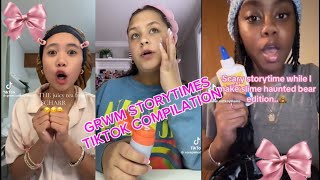GRWM Storytime TIKTOK compilation🎀✨#NOTMINE🐚#reposts🩷