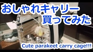 おしゃれインコキャリーを買ってみた件。その1--Cute parakeet carry cage!!! \