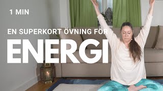 En kort andningsövning för att få energi