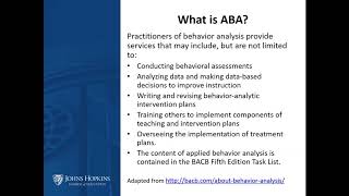 Post Master’s Applied Behavior Analysis Virtual Webinar