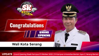 Ucapan Selamat Atas Grand Opening | Dari Pak Walikota Serang