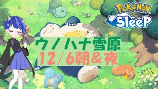 ポケスリ配信🌙12/6 朝＆夜 睡眠リサーチ　ウノハナ雪原