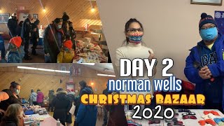 VLOG 138 2nd DAY  NORMAN WELLS CHRISTMAS BAZAAR 2020