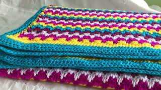 #crochet #spike stitch #blanket