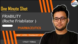 Friability Test | Roche Friabilator | Tablet Evaluation | Pharmaceutics | GPAT | NIPER | PHARMACIST