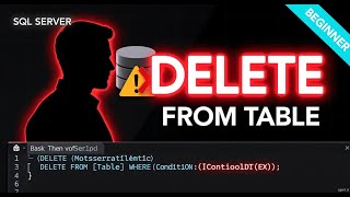 Delete Data from Table in SQL Server | DELETE Query with SQL Script (Beginner Tutorial)