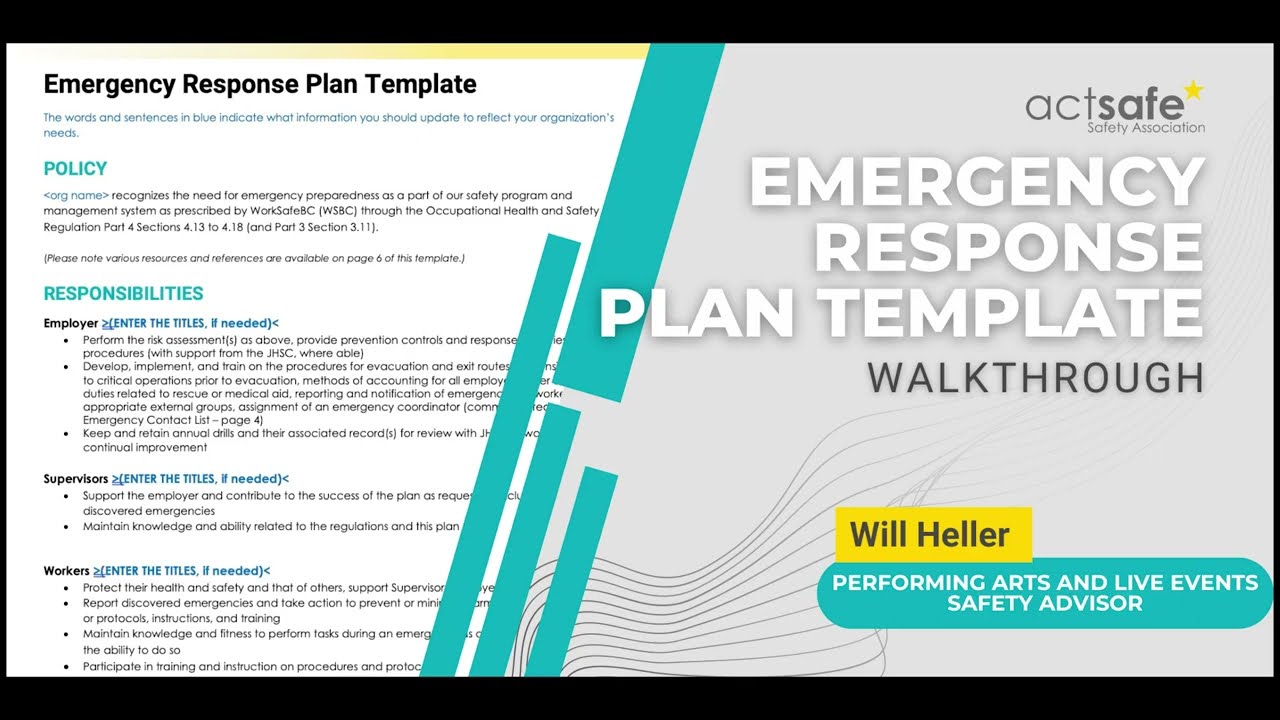 Emergency Response Plan Template Prntbl Concejomunicipaldechinu Gov Co