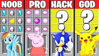 Minecraft Noob Vs Pro Vs God Theme Park Challenge In Minecraft - minecraft battle cartoon crafting challenge noob vs pro