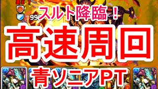 【パズドラ】スルト降臨！【全属性必須】高速周回（青ソニア）