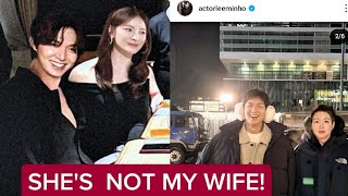 SHE IS NOT MY WIFE! A SHOCKING REVELATION FROM LEE MIN HO!