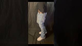 Comment if you would wear these 🤔 #clothingbrand #fashion #viralvideo #denim skinny stacked jeans.