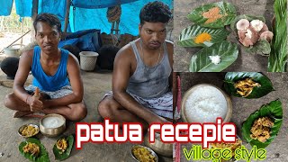 pakhalo bhata machha patua || pakhalo bhata chhatu patua//village style pokhalo