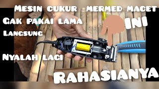 cara memperbaiki ALAT CUKUR RAMBUT MERMAID MD 4604 yang macet atau tidak bisa gerak