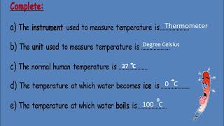 ALS - math 3rd prim Measuring temperature
