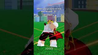 When you go easy on Bro and he said EZ #bloxfruits #shorts