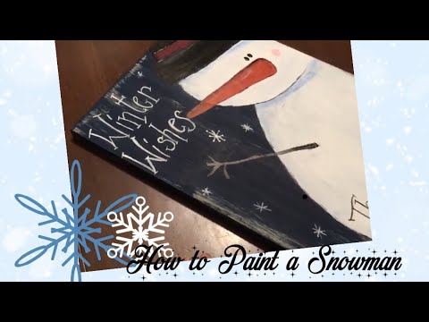 Decorative Snowman Painting Decorative Snowman Painting