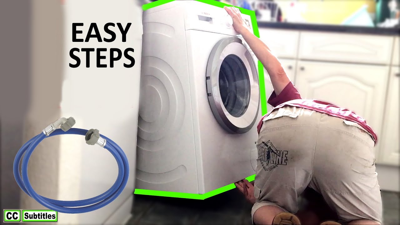 How To Install A New Washing Machine In 7 Simple Steps - YouTube