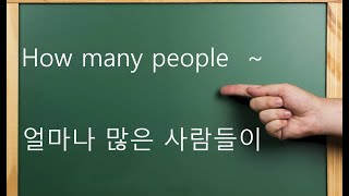 How many people ~ : 얼마나 많은 사람들이