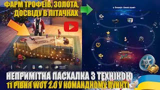 ПАСХАЛКА У КОМАНДНОМУ ПУНКТІ. ФАРМ ТРОФЕЇВ, ЗОЛОТА, ВІЛЬНОГО ДОСВІДУ У WORLD OF WARPLANES | #WOT_UA