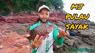 #EP751 Siakap Merah Pulau Sayak - memancing santai di tepi laut