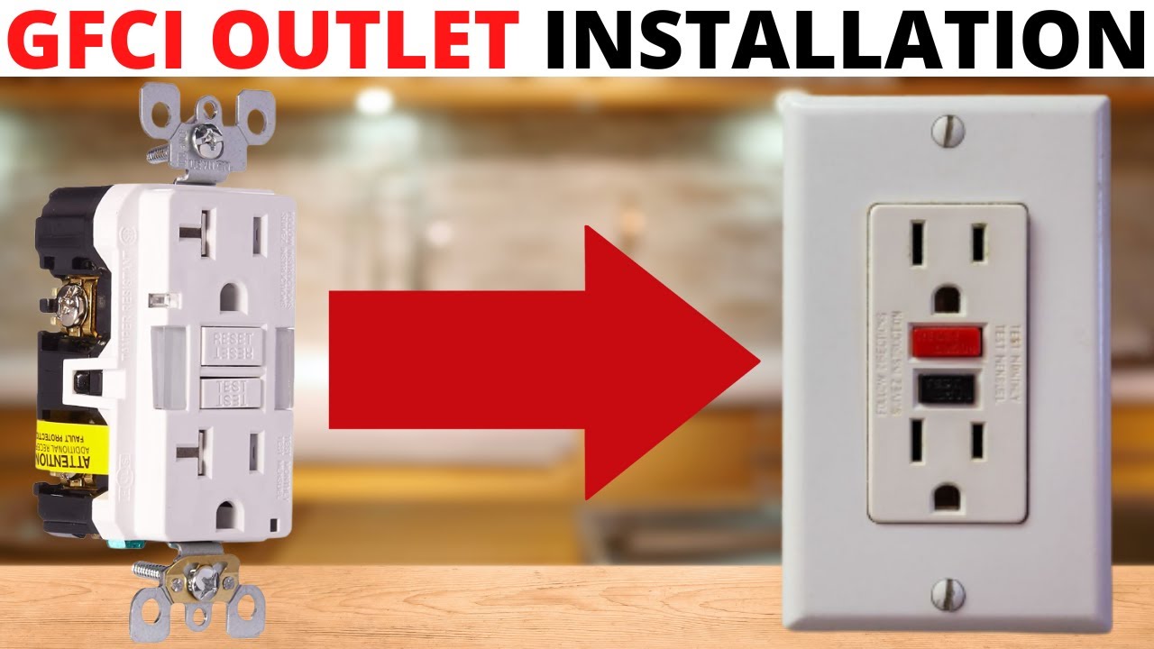 How To Install A GFCI Outlet (How To Wire/Install/Replace A Outlet ...