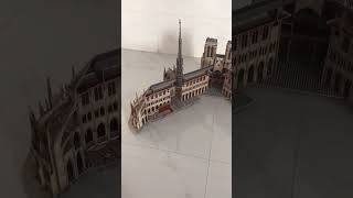 3D Puzzle Cubicfun Notre dame De Paris #Shorts