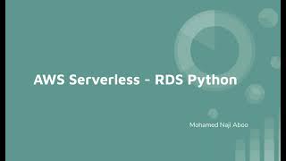 Connect AWS Lambda to RDS postgresql using Python