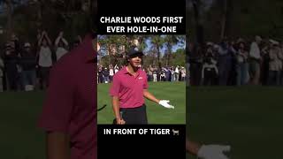 Charlie Woods first ever Hole-in-one ace in front of Tiger Woods