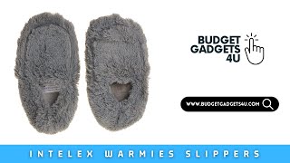 Intelex Warmies Slippers Fully Microwavable Plush Soft Slippers