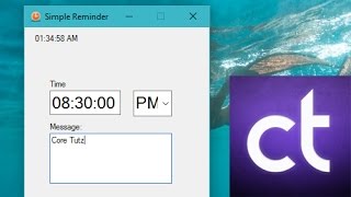 Visual Basic .NET Tutorial #6 - How to create a simple Reminder application