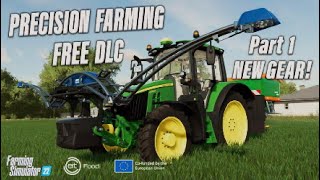 Pt 1 NEW GEAR! FS22 PRECISION FARMING (FREE DLC) Farming Simulator 22 | INFO SHARING PS5.