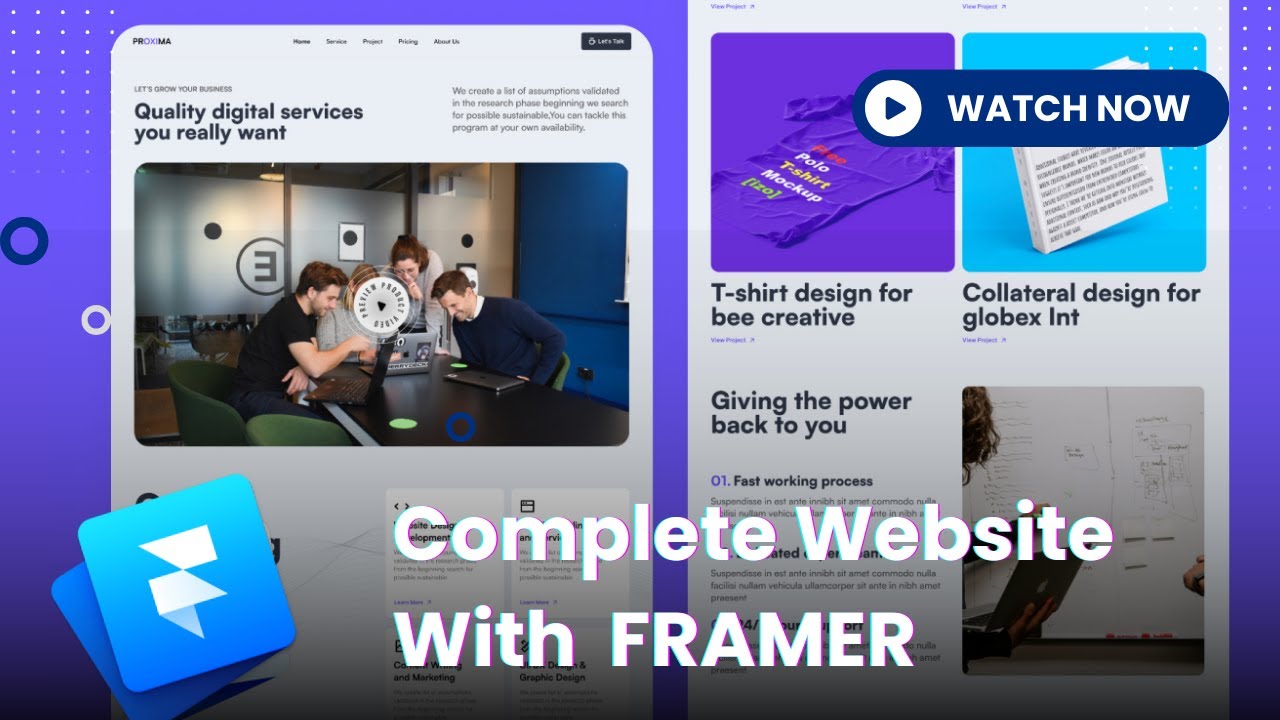 Framer Tutorial Beginner Creative Landing Page Youtube