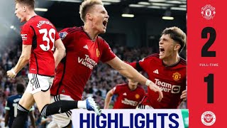 What comeback!! 🛑What goal 🥅 Manchester united Vs Brentford||(2-1) Match preview and highlights