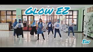 GLOW EZ LINE DANCE/Beginner/Choreo #LilianaJùriso (EST)/Demo by TIRTA LDC #linedancelover