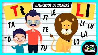 Sílabas TA TE TI TO TU - LA LE LI LO LU Ejercicios | Educación para Niños | Homeschool Para Todos