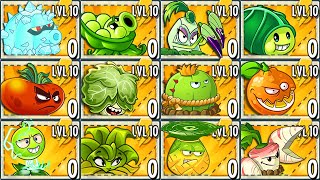 All Plants PVZ 2 Power-Up! vs Jurassic Gargantuar in Plants vs Zombies 2 (PVZ2 Version 8.8.1)