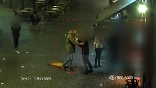 Een zware mishandeling na een stapavond in Breda is vastgelegd op camerabeelden